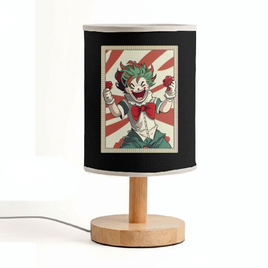 Happy joker card Fabric Lamps