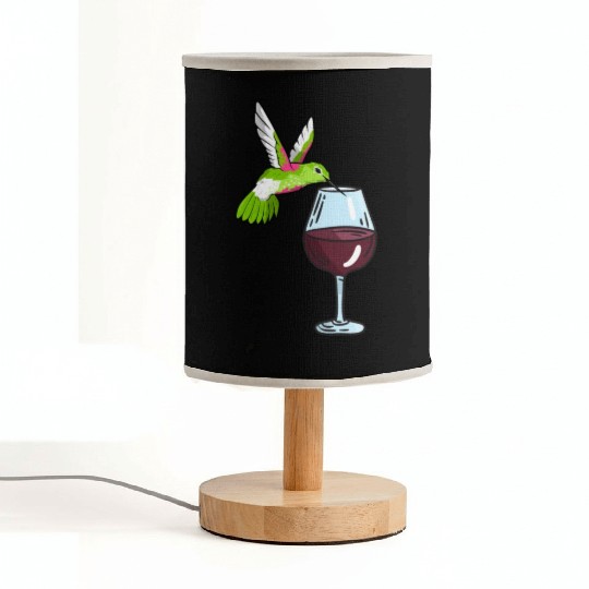 Hummingbird Drinking Wine Birdwatching Hummingbird Fabric Lamps