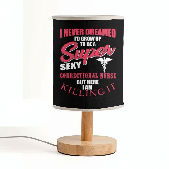 Funny Correctional Nurse Outfit Fabric Lamps