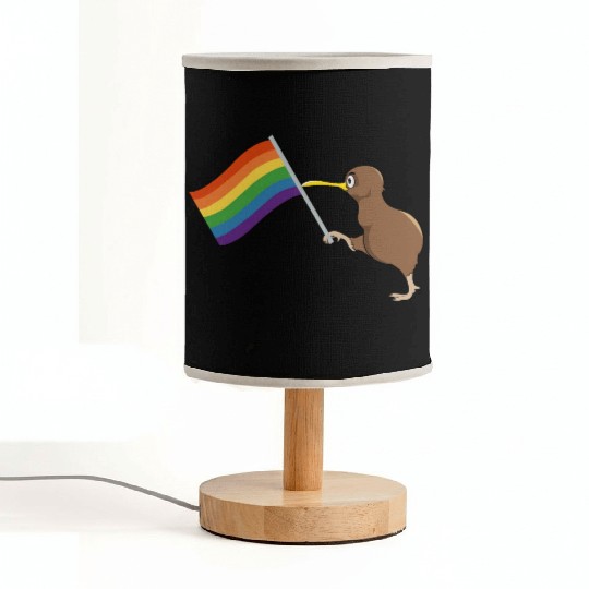 Rainbow Kiwi Pride Fabric Lamps