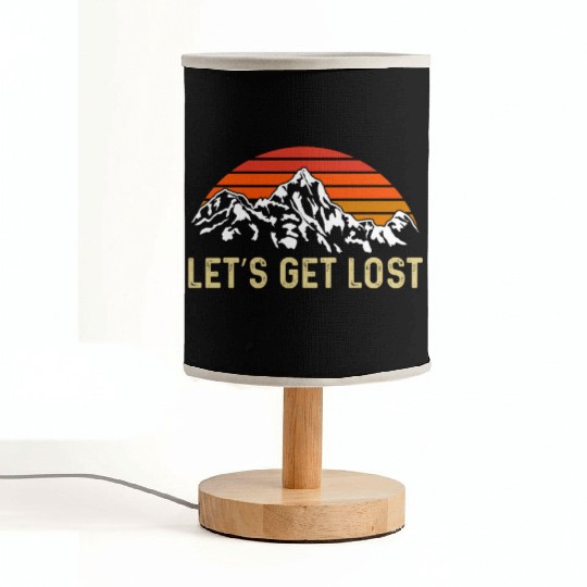 Let us get Lost Wanderlust funny Hiking Fabric Lamps