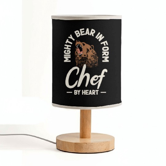 Chef Beast Animal Lover Bear Cooking Fabric Lamps