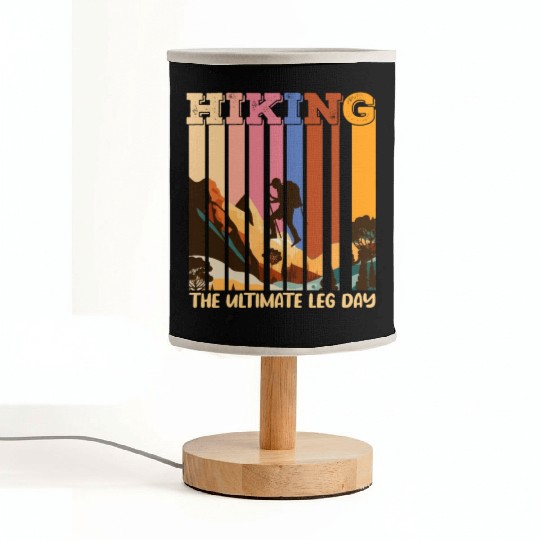 Hiking the ultimate Leg Day Mountain lover Fabric Lamps