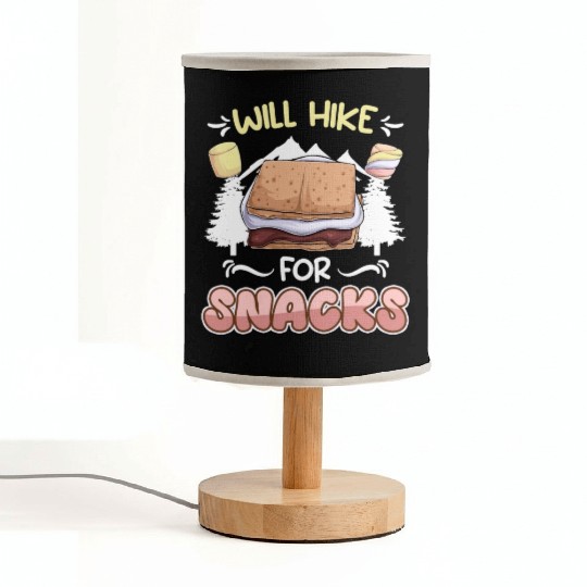 Wanderlust Climber funny Mountain Hiking Snack Fabric Lamps