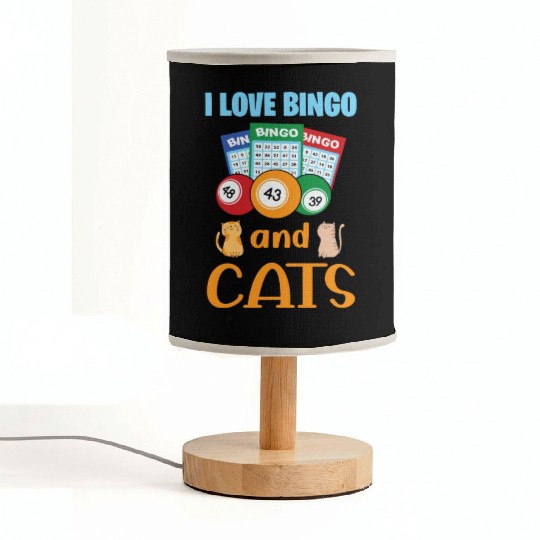 Bingo Card Game Grandma Bingo Player Bingo Cards Fabric Lamps