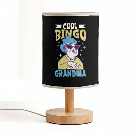 Bingo Card Game Grandma Bingo Player Bingo Cards Fabric Lamps
