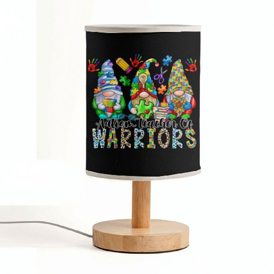 Autism Teacher Of Warriors Fabric Lamps