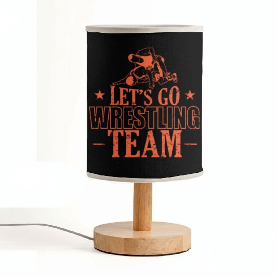 Let's go Wrestling Team Show Fight Stunt Fabric Lamps
