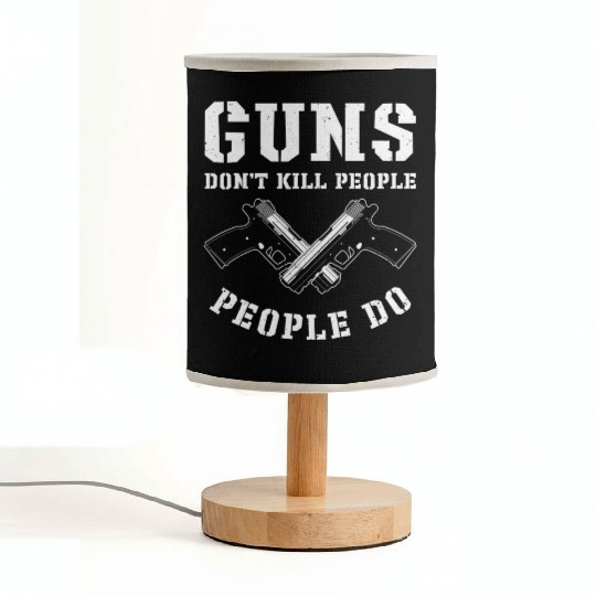 Guns Pistol Lover Gun Owner Shooting Fabric Lamps