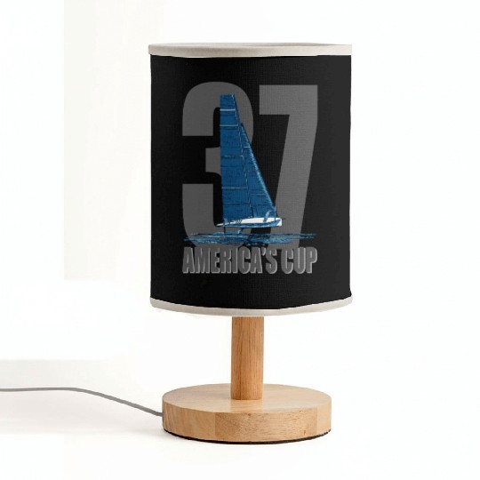 America s Cup 37 Blue Fabric Lamps
