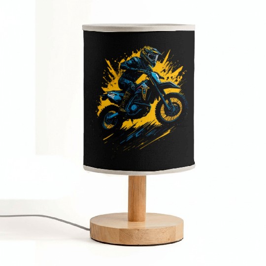Motocross Racing Biker Fabric Lamps