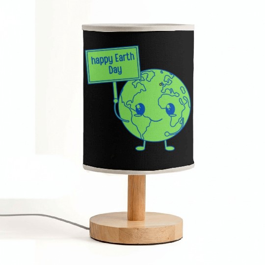 Happy Earth Day Fabric Lamps