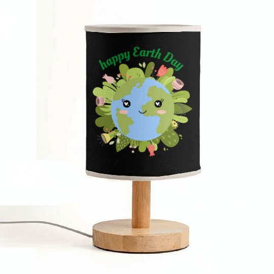 Happy Earth Day Fabric Lamps