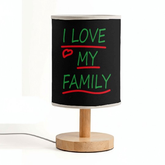 I love my family Fabric Lamps
