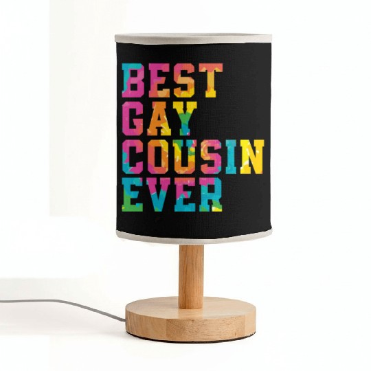 Best Gay Cousin Ever Rainbow Pride Month LGBTQ Gay Fabric Lamps
