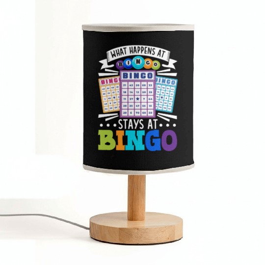 Bingo Card Game Grandma Bingo Player Bingo Cards Fabric Lamps