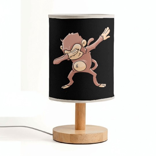 Monkey Dabbing Primate Zookeeper Fabric Lamps