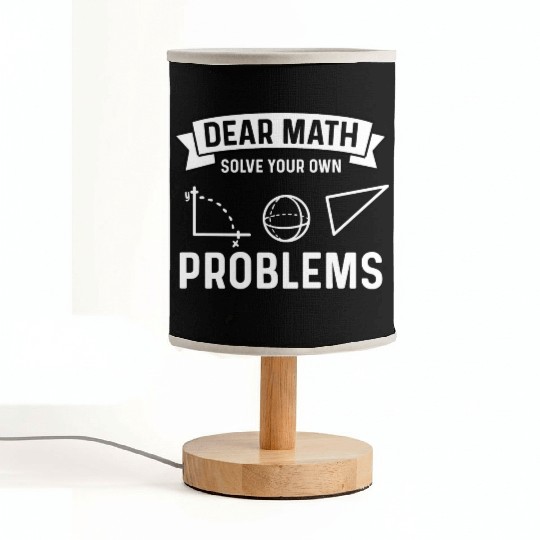 Math Mathematician Math Teacher Fabric Lamps