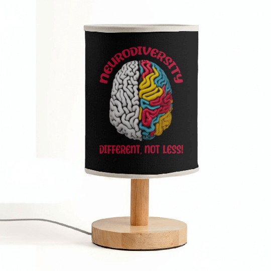 "Different, Not Less" Neurodiversity Fabric Lamps