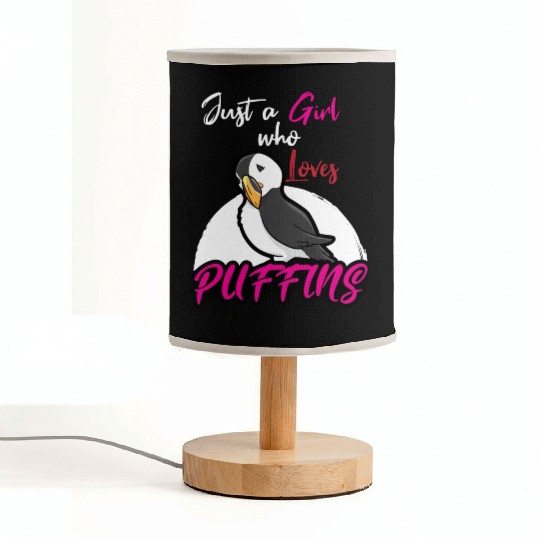 Puffin Lover Puffins Fabric Lamps