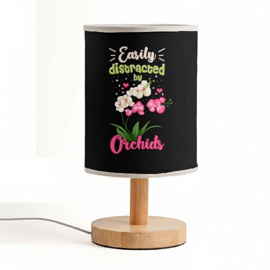 Orchid Flower Lover Art Fabric Lamps