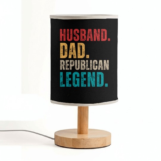 Husband Dad Republican Legend Republican Supporter Fabric Lamps