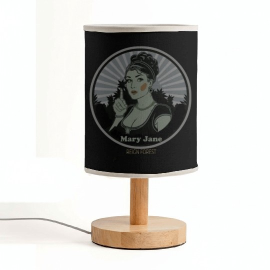 Mary Jane Lady Marijuana Funny Graphic Fabric Lamps