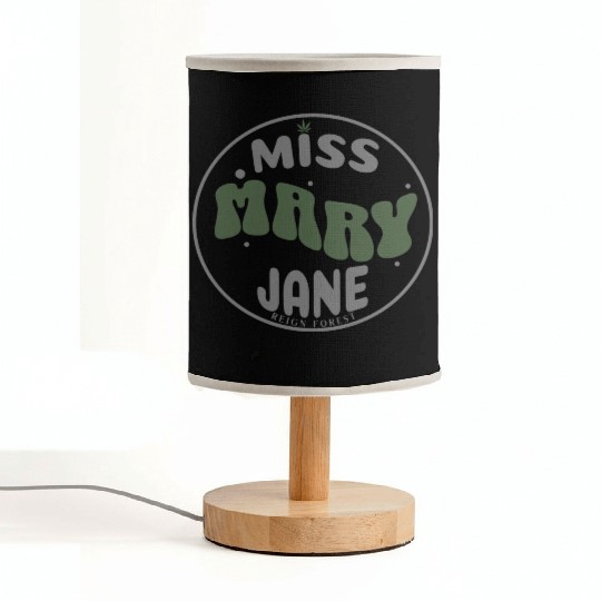 Miss Mary Jane Marijuana Funny Graphic Fabric Lamps