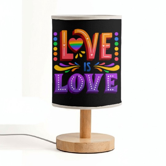 love is love | lgbtq community Fabric Lamps