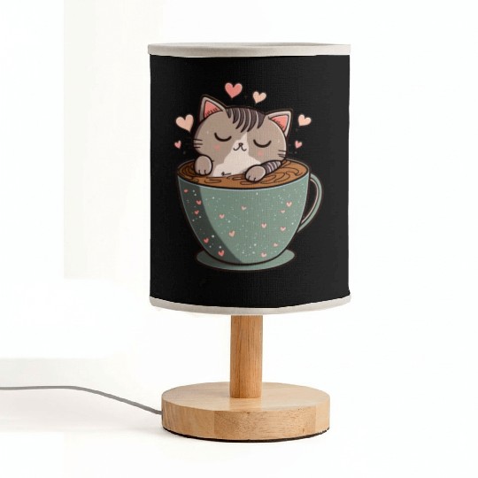 Caffeine Kitties A Sweet Valentines Day Gift Fabric Lamps