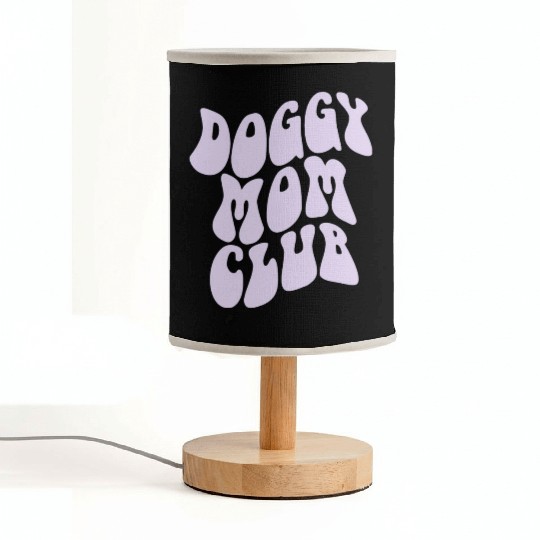 Dog Moms Club retro Pet Lover Fabric Lamps