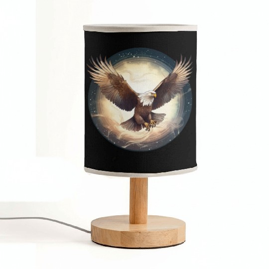 Flying Bald Eagle Fabric Lamps
