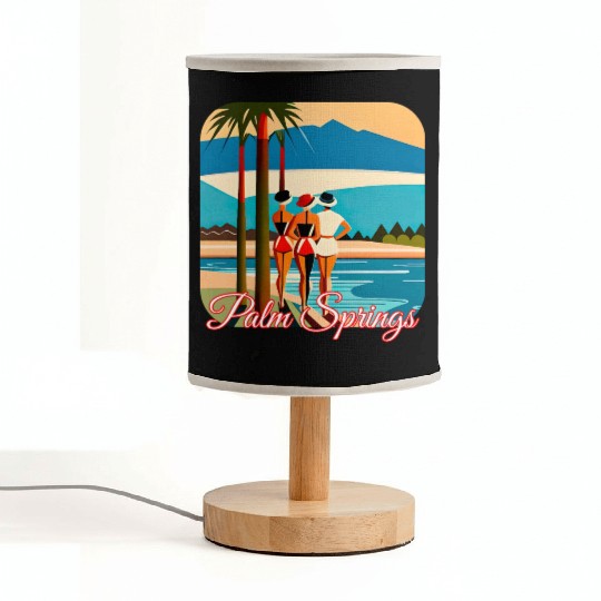 Palm Springs Swim Club Fabric Lamps