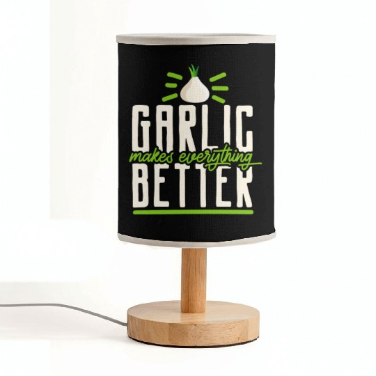 Garlic Garlic Cloves Garlic Lover Cooking Fabric Lamps