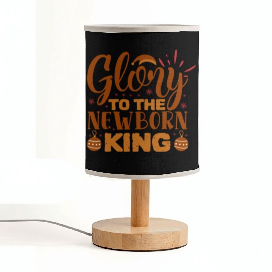 Glory To The Newborn King Fabric Lamps