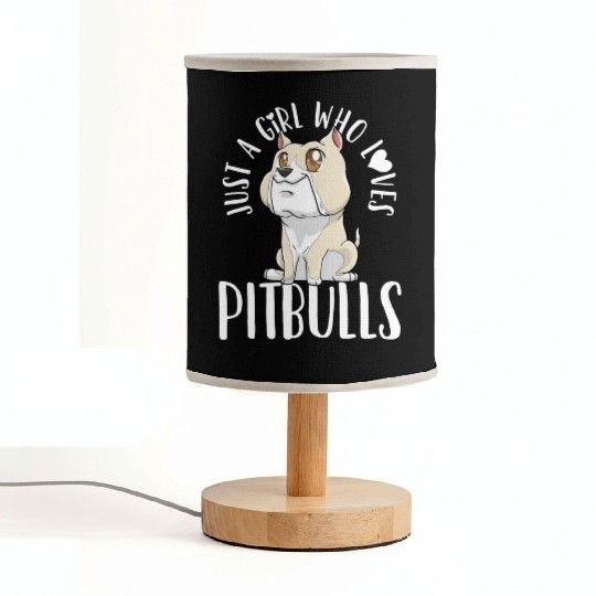 Pitbull Dog Lover Kawaii Fabric Lamps