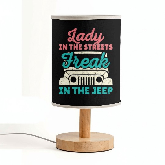 Lady In The Streets Freak In The Jeep Fabric Lamps