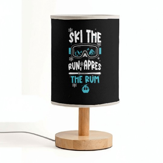 Ski the run, apres the rum Fabric Lamps