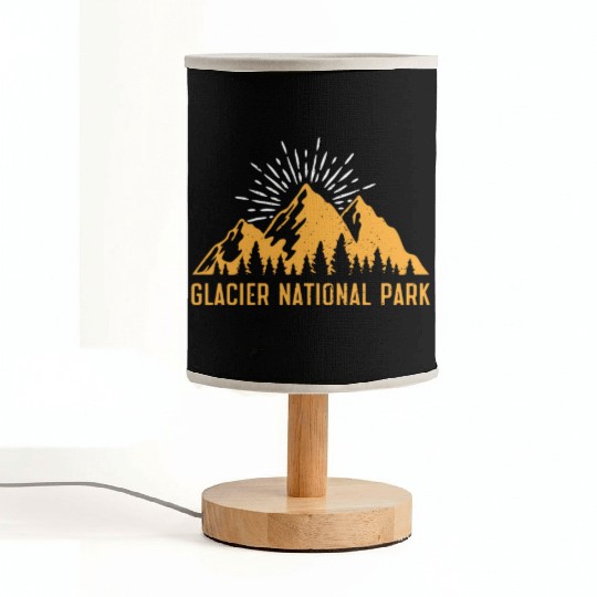 Glacier National Park Mountaineers Mountain lover Fabric Lamps
