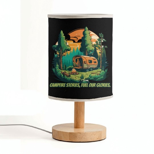 camping saying hiking sayings outdoor nature Fabric Lamps