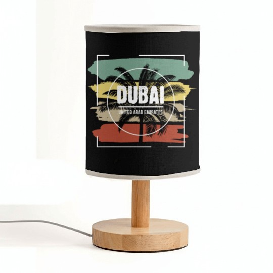 Dubai United Arab Emirates Artistic Palm Tree Fabric Lamps