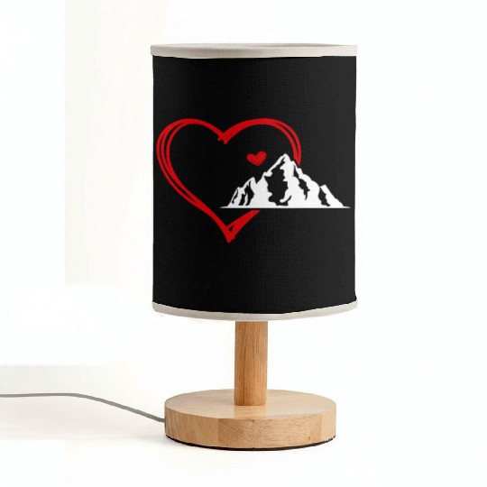 Mountain love Wanderlust Mountains Hiker Summit Fabric Lamps