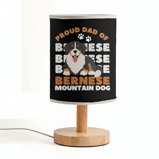 Bernese Mountain Dog. Best mom of Bernese Mountain Fabric Lamps