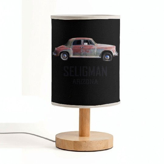 Old car city of Seligman in Arizonna, US Route 66 Fabric Lamps