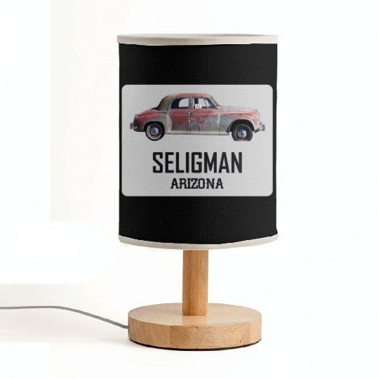 Old car city of Seligman in Arizonna, US Route 66 Fabric Lamps
