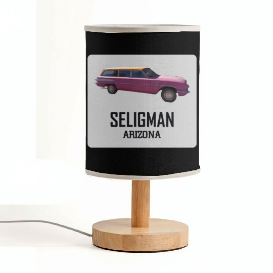 Old car city of Seligman in Arizonna, US Route 66 Fabric Lamps