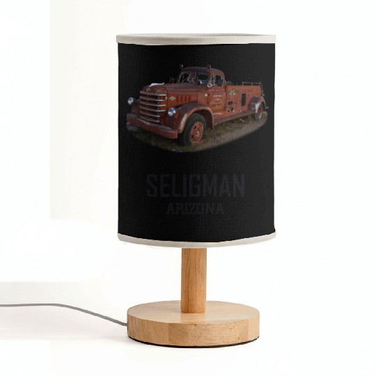 Old car city of Seligman in Arizonna, US Route 66 Fabric Lamps
