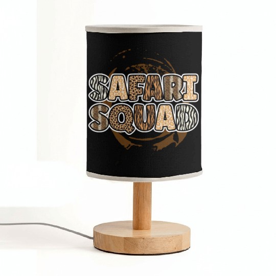 Safari Squad Africa Animals Zoo Lover Zookeeper Fabric Lamps
