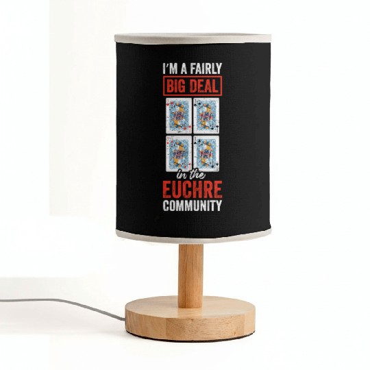 Euchre Community Card Game Player Poker Euchre Fabric Lamps