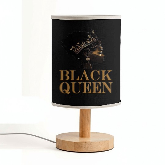 Womens Black Queen Fabric Lamps